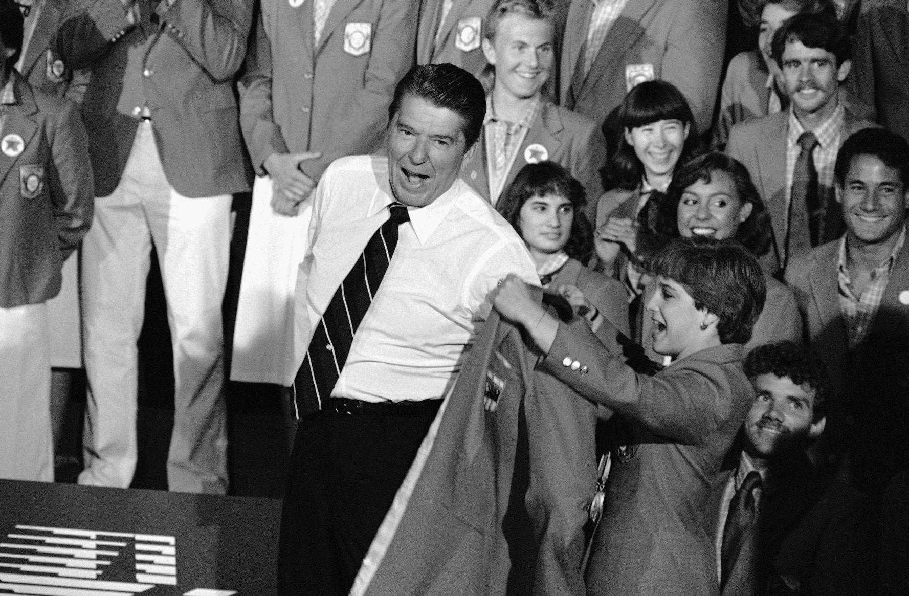 1984: Mary Lou Retton and Ronald Reagan